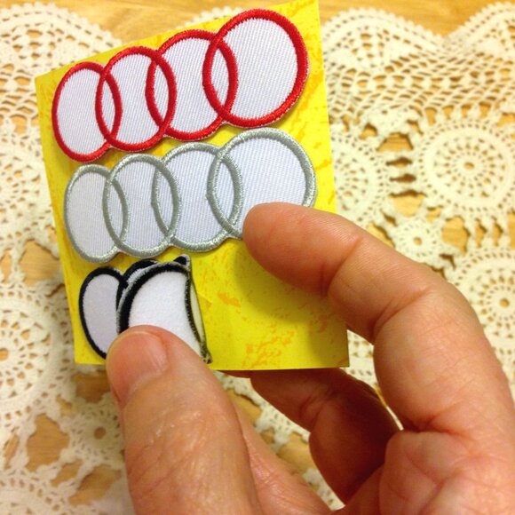 Iron-On Patches, Auto Symbol, Audi - Picture 3 of 3